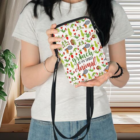 WZMPA Green Monster Crossbody Bag Doctor Cat Fans Gifts Monster Is My Spirit Animal Shoulder Bag For Monster Fans in Saudi Arabia