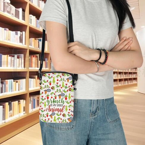 WZMPA Green Monster Crossbody Bag Doctor Cat Fans Gifts Monster Is My Spirit Animal Shoulder Bag For Monster Fans in Saudi Arabia
