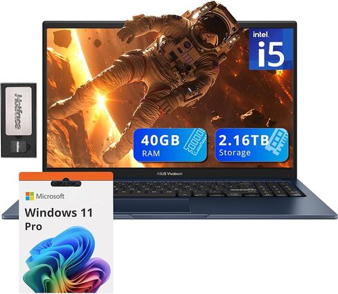 ASUS Vivobook Pro 15 كمبيوتر محمول للألعاب مقاس 15.6 بوصة OLED FHD 600nits (Intel Core Ultra 9-185H، RTX 3050 6GB، 24GB DDR5 RAM، 2TB PCIe SSD، Backlit KB، Thunderbolt 4، Win11P) مع موزع USB DKZ in Saudi Arabia