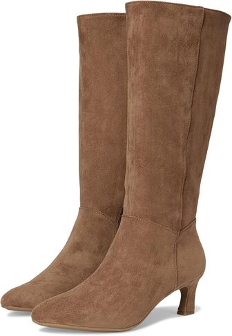 EuroSoft Women's Venice Knee High Boot, Luggage Microsuede, 8.5 in Saudi Arabia