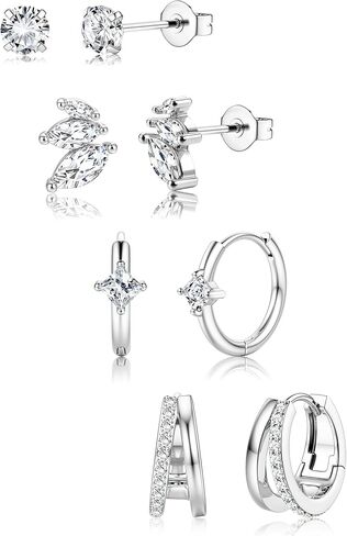 YADOCA Small Hoop Earrings for Women - 14K Gold Plated Stud Hoop Earrings Set Hypoallergenic Surgical Steel Cartilage Earring Stacks Dainty Dangle Huggie Earring Fashion Womens Jewelry in Saudi Arabia