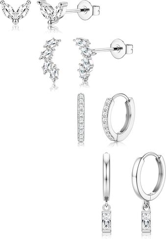 YADOCA Small Hoop Earrings for Women - 14K Gold Plated Stud Hoop Earrings Set Hypoallergenic Surgical Steel Cartilage Earring Stacks Dainty Dangle Huggie Earring Fashion Womens Jewelry in Saudi Arabia