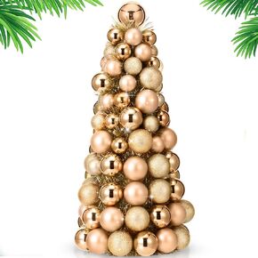 16 Inch Christmas Ball Fireplace Tabletop Christmas Decorations Xmas Decorative Ball Ornaments Centerpiece Decor Holiday Table Decorations for Party Decor(Round,Silver) in Kuwait