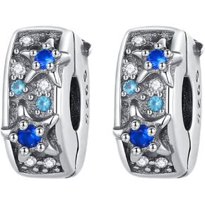 مجوهرات 2 قطعة مقاطع على السحر 925 الفضة الاسترليني الحب القلب أمي نجم البحر القمر سدادات الفواصل للنساء تناسب الأساور عيد الأم عيد الميلاد هدايا عيد الميلاد للأمهات الأصدقاء in Kuwait