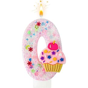Birthday Candles - Ice Cream Number Candles，Number Candles for Girls' Party, Pink Cake Decoration for Birthdays & Anniversaries (Pink Ice Cream, 4) in Saudi Arabia