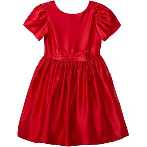 Janie and Jack Girls' Satin Tulip Sleeve Dress (Toddler/Little Big Kids) in Saudi Arabia