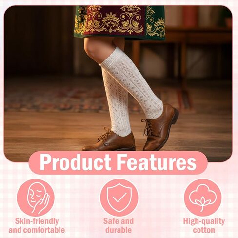 2 Pairs Lace Knee High Socks, Lace Fishnet Stockings Laces Boot Socks Knee High Sock Fishnet Boot Sock One Size in Saudi Arabia