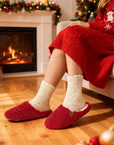 EverFoams Cozy Women Chenille Socks 3-Pair Set in Saudi Arabia