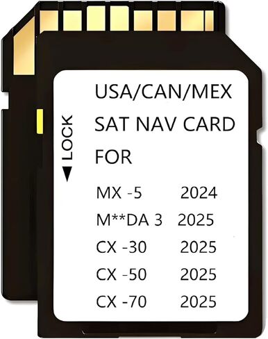 2025 2026 Latest Navigation Memory Card GPS Map KR9D66EZ1B,Fit for Maz*da 3，Cx-30,Cx50,CX50 Hybrid,CX70 (2025 2026),MX-5(2024-2026) Offline Maps in Saudi Arabia