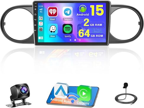 [2+64G] Hikity Android 13 Car Stereo for 2007-2016 Toyota Scion xB Radio with Wireless Carplay Android Auto Mirror Link, 9 Inch Touchscreen GPS WiFi Bluetooth FM RDS MIC Backup Camera SWC in Saudi Arabia