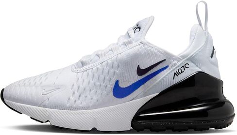 NIKE Air Max 270 Grade School Lifestyle Shoes (White/Blue) in Saudi Arabia