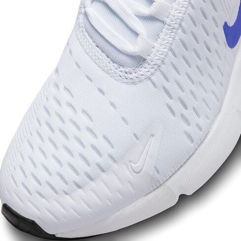 NIKE Air Max 270 Grade School Lifestyle Shoes (White/Blue) in Saudi Arabia