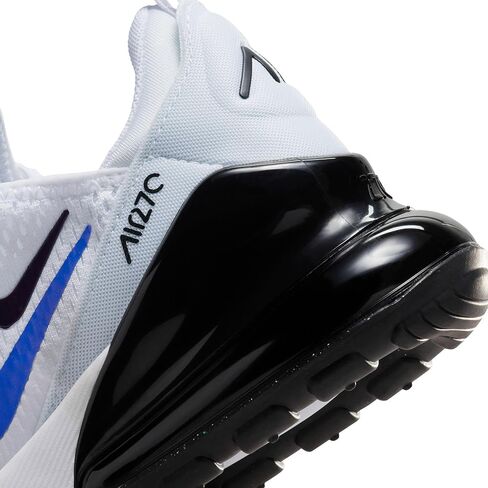 NIKE Air Max 270 Grade School Lifestyle Shoes (White/Blue) in Saudi Arabia