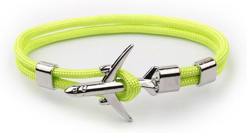 HoHaNa Airplane Anchor Bracelets Men Charm Rope Chain Bracelet Male Women Air force style Wrap Metal Sport Hook in Saudi Arabia