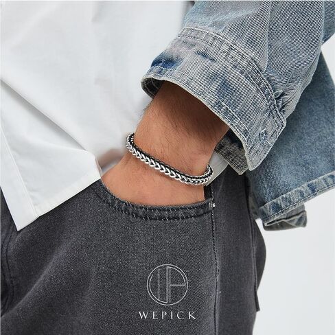Gold Bracelets for Men 18K Gold Plated Franco Link Chain Stainless Steel Bracelet Adjustable Bracelet Men Non Tarnish in Saudi Arabia