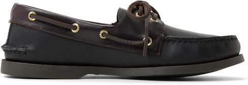 حذاء Sperry الرجالي Authentic Original™ 2-Eye Boat، أسود/أماريتو، 11، W in Saudi Arabia
