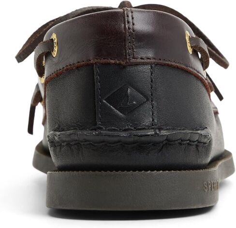 حذاء Sperry الرجالي Authentic Original™ 2-Eye Boat، أسود/أماريتو، 11، W in Saudi Arabia