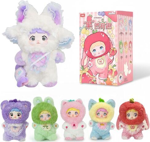 Nommi Blind Box Plush, Nommi Interesting Fruits Series, Cute Nommi Plush Doll with Character Card, Collectible Figures for Adult Holiday Birthday Gifts, Single Box (1 of 7 Possible Styles) in Kuwait
