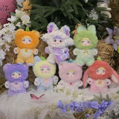 Nommi Blind Box Plush, Nommi Interesting Fruits Series, Cute Nommi Plush Doll with Character Card, Collectible Figures for Adult Holiday Birthday Gifts, Single Box (1 of 7 Possible Styles) in Kuwait