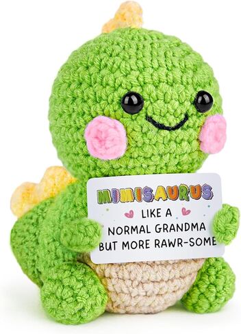 AceThrills Gigi Gifts for Grandma, Gifts for Gigi Birthday, Christmas, Mothers Day - Handmade Crochet Funny Cute Dinosaur Gigisaurus in Kuwait
