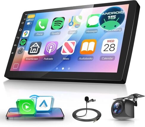 [6G+128G] 8-Core Android Car Radio 7 inch Wireless CarPlay Wireless Android Auto Double DIN Radio, Hodozzy Touch Screen Car Radio with Bluetooth,GPS,WiFi,DSP AM/RDS/FM Radio MirrorLink,with Camera in Saudi Arabia