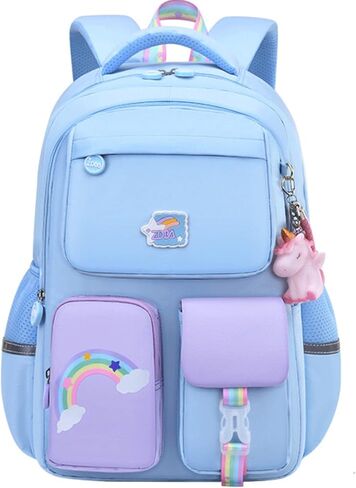 Girls Pink Unicorn Backpacks For School Kids Primary Rainbow Cute Backpack Multifunctional Bookbag in Saudi Arabia