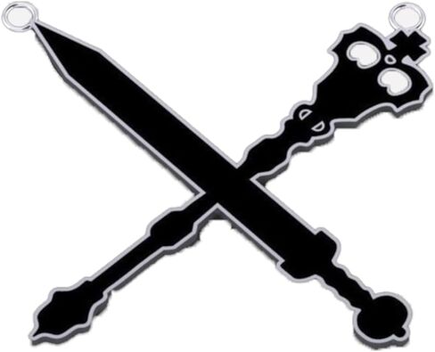 By Night Studios Ventrue Clan Pendant Charm - VAMPIRE : The Masquerade - Clan of Kings Silver & Black Zinc Alloy - 1.5" Pendant in Saudi Arabia