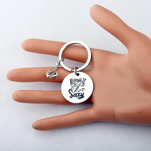 FUSTMW Sax Gifts Saxophone Keyring Saxophone Lover Gifts for Saxophone Players Alto Sax Keychain Musical Instrument Jewelry in Saudi Arabia