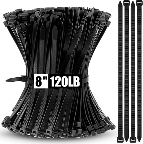 500 Pieces Zip Ties 12 Inch with 120 LBS Tensile Strength Black Heavy Duty Cable Ties for Indoor Outdoor in Saudi Arabia