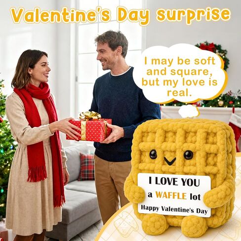 Valentines Day Her Him Gifts for Husband Wife Boyfriend Girlfriend, Valentines Day Love You Gifts for Men Women Couple Romantic Gift, to My Love, Cute Handmade Crochet Present in Saudi Arabia