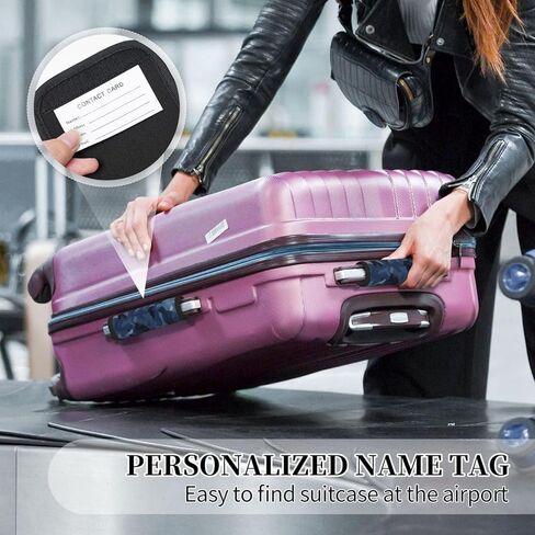 مقبض أمتعة بطبعة مموهة باللون الأزرق والأسود مكون من قطعتين لحقيبة السفر وعلامات الأمتعة/المعرفات/إكسسوارات السفر للطائرة in Kuwait
