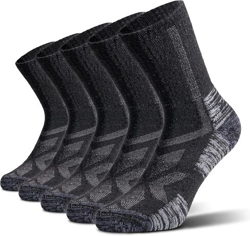 NORDIC Socks Merino Wool Lightweight Hiking Socks for Men & Women, 5-Pack Crew, Unisex, Anti-Blister in Saudi Arabia