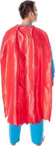 DC Comics Men's Superman Classic Superhero Costume Raglan Shirt And Pants Pajama Set with Detachable Cape in Saudi Arabia