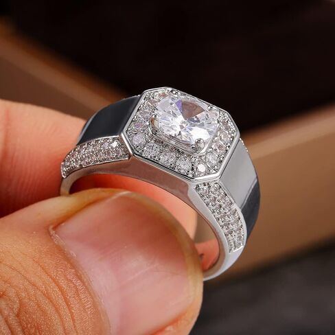 1pc Luxury Elegant Men's Ring Fashionable Unique Gifts for Daily Wear and Dating Stylish Accessory for Men in Saudi Arabia