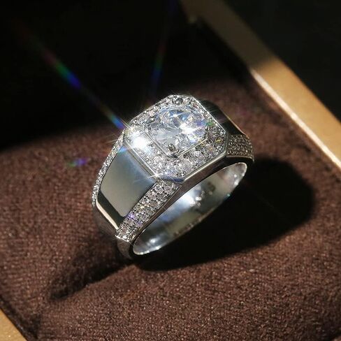 1pc Luxury Elegant Men's Ring Fashionable Unique Gifts for Daily Wear and Dating Stylish Accessory for Men in Saudi Arabia