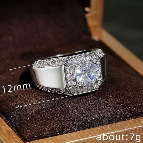 1pc Luxury Elegant Men's Ring Fashionable Unique Gifts for Daily Wear and Dating Stylish Accessory for Men in Saudi Arabia