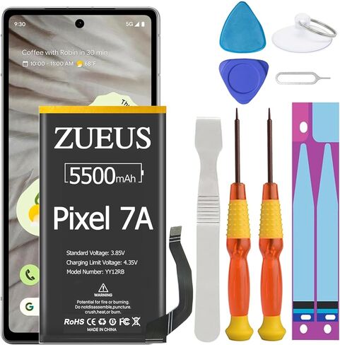Google Pixel 3 XL Battery Upgraded ZURUN 4000mAh Li-Polymer Battery Replacement for HTC Google Pixel 3 XL G013C (6.3 inch) with Screwdriver Tool Kit in Saudi Arabia