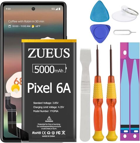 Google Pixel 3 XL Battery Upgraded ZURUN 4000mAh Li-Polymer Battery Replacement for HTC Google Pixel 3 XL G013C (6.3 inch) with Screwdriver Tool Kit in Saudi Arabia