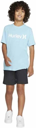Hurley Big Boys' One and Only Solid T-Shirt - Blue Gaze/White in Saudi Arabia