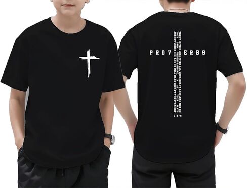 Boys Christian Shirts Christian Graphic Tees Kids Faith Tshirts Inspirational Religious Short Sleeve T-Shirt in Kuwait