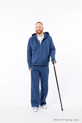 Spoonie Threads True Navy All-Access Full Zip Hoodie in Saudi Arabia