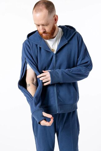 Spoonie Threads True Navy All-Access Full Zip Hoodie in Saudi Arabia
