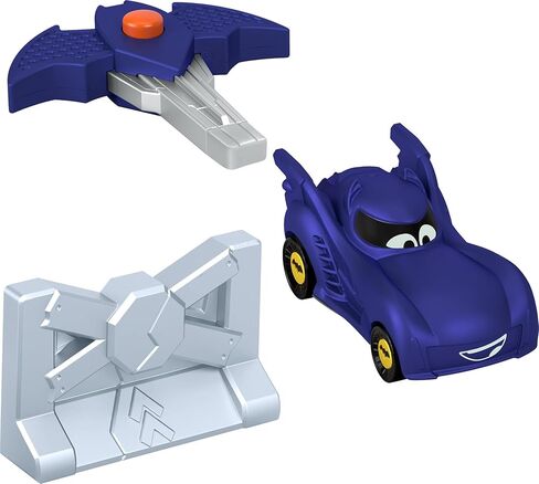 لعبة فيشر برايس DC Batwheels بمقياس 1:55 سيارة سباق Redbird إطلاق السيارة مع ملحقات التصادم للأعمار من 3 سنوات فما فوق in Saudi Arabia