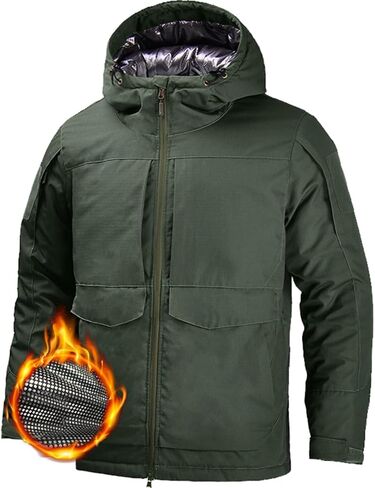 HARGLESMAN Heat Reflective Tactical Jacket for Men Winter Outdoor Camouflage Insulated Windbreaker Military Style Jacket in Saudi Arabia
