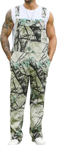 Bindefon Camo Overalls for Men Bib Coveralls Camouflage Printed Jumpsuits Work Pants Hunting Clothes in Saudi Arabia