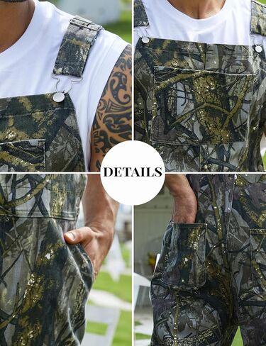 Bindefon Camo Overalls for Men Bib Coveralls Camouflage Printed Jumpsuits Work Pants Hunting Clothes in Saudi Arabia