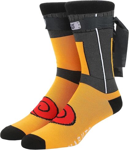 جوارب Bioworld Naruto Shippuden Naruto Outfit للرجال كاجوال مع عصابات رأس مبتكرة مرفقة in Kuwait