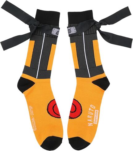 جوارب Bioworld Naruto Shippuden Naruto Outfit للرجال كاجوال مع عصابات رأس مبتكرة مرفقة in Kuwait