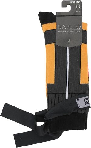 جوارب Bioworld Naruto Shippuden Naruto Outfit للرجال كاجوال مع عصابات رأس مبتكرة مرفقة in Kuwait