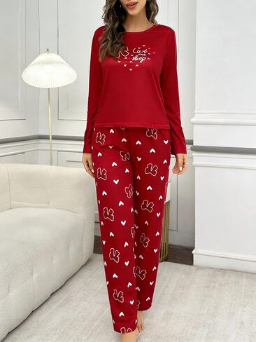 Women's Pajamas Sets Long Sleeve Lounge Warm Sleepwear 2 pieces Fall Clothes in Saudi Arabia